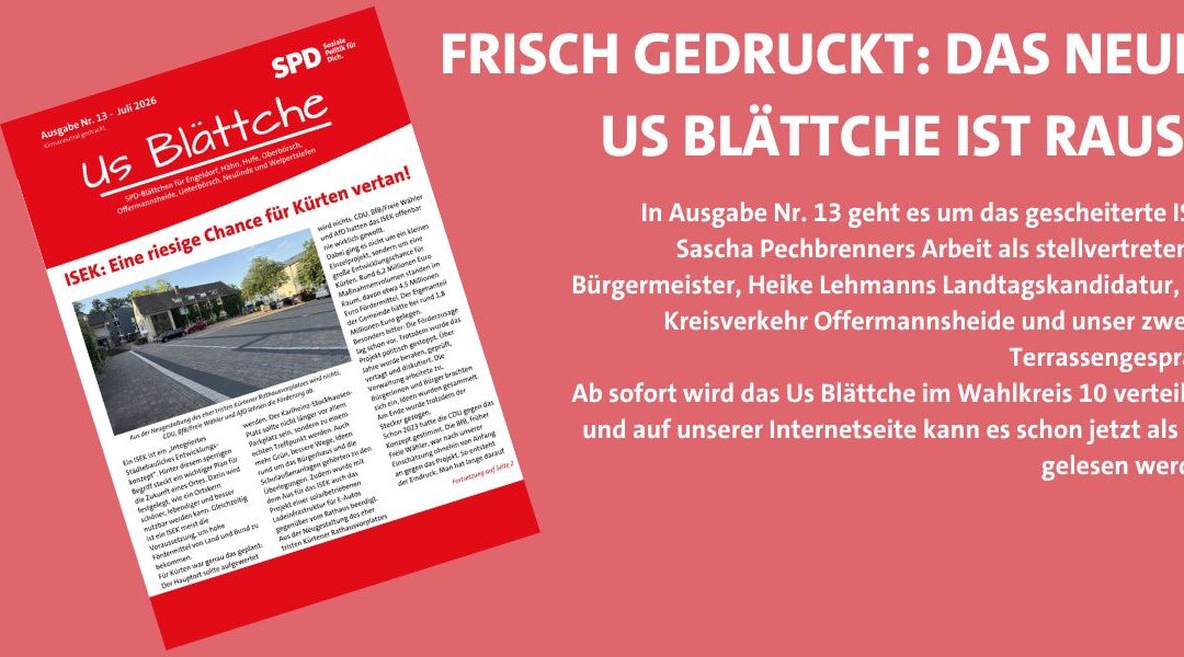 Das neue Us Blättche ist da