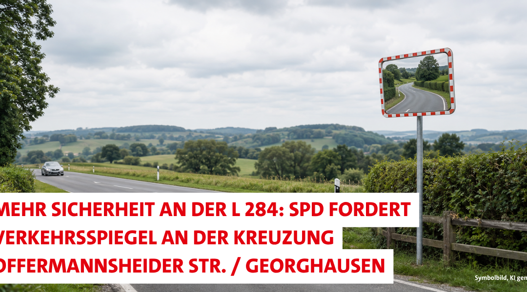 Mehr Sicherheit an der L 284: SPD fordert Verkehrsspiegel